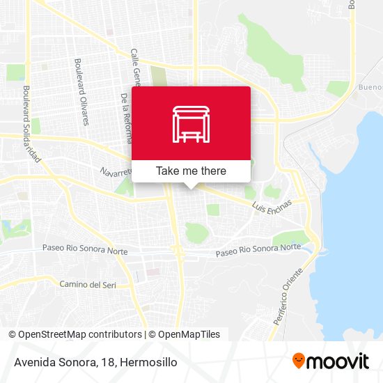 Mapa de Avenida Sonora, 18