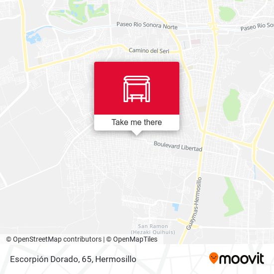 Escorpión Dorado, 65 map