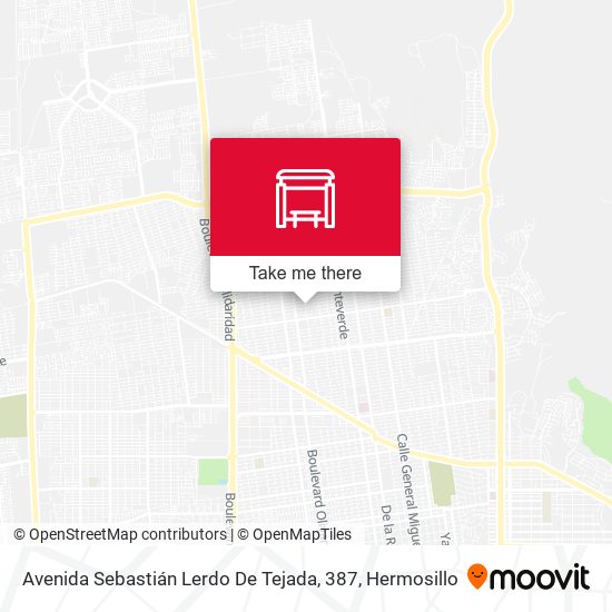 Avenida Sebastián Lerdo De Tejada, 387 map