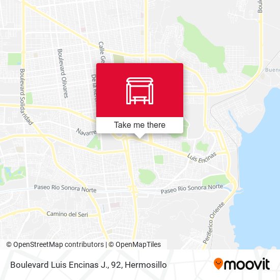 Boulevard Luis Encinas J., 92 map