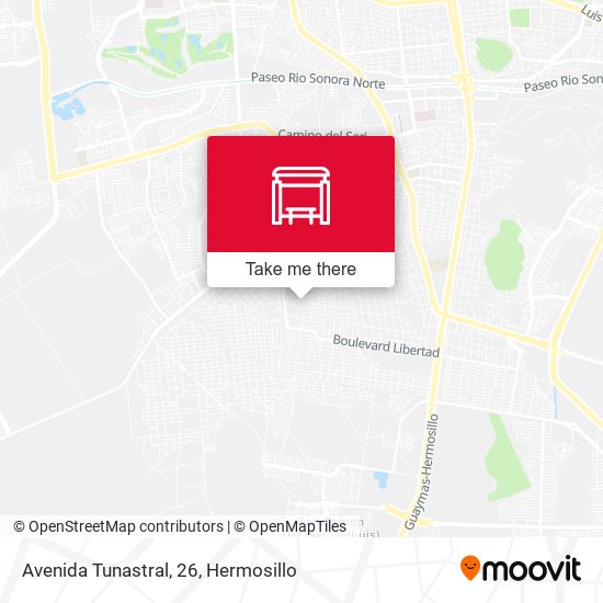 Avenida Tunastral, 26 map