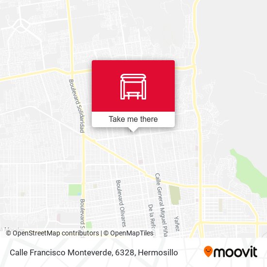 Mapa de Calle Francisco Monteverde, 6328
