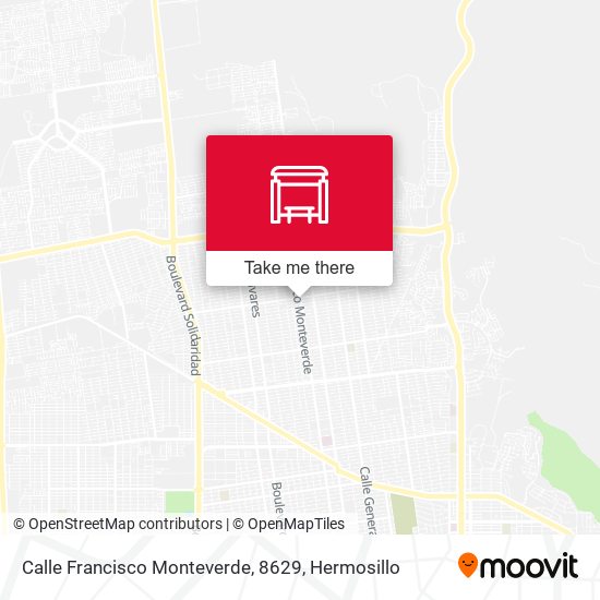 Mapa de Calle Francisco Monteverde, 8629