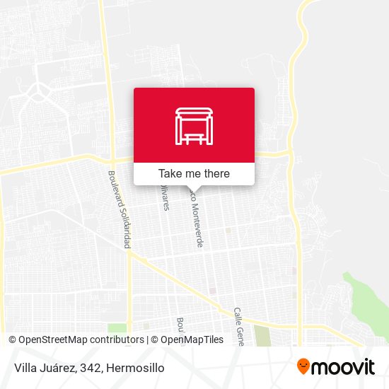 Villa Juárez, 342 map