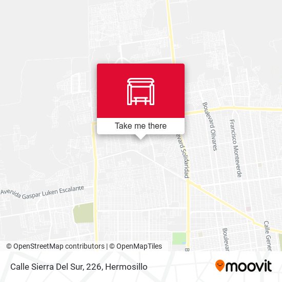 Calle Sierra Del Sur, 226 map