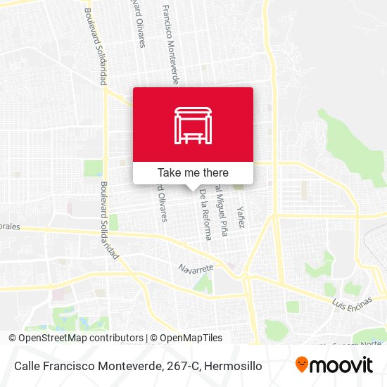 Mapa de Calle Francisco Monteverde, 267-C