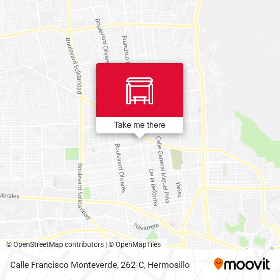 Mapa de Calle Francisco Monteverde, 262-C