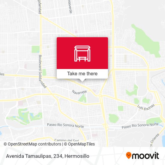 Mapa de Avenida Tamaulipas, 234