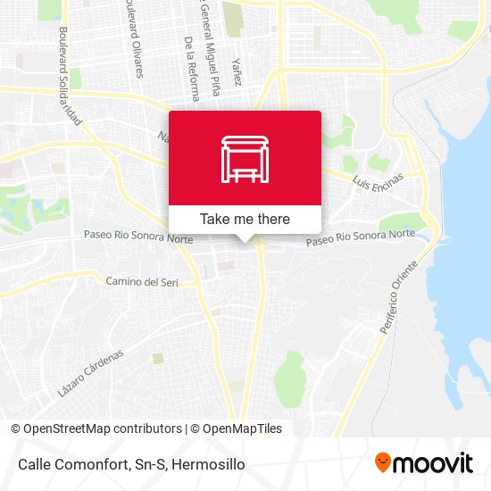 Calle Comonfort, Sn-S map