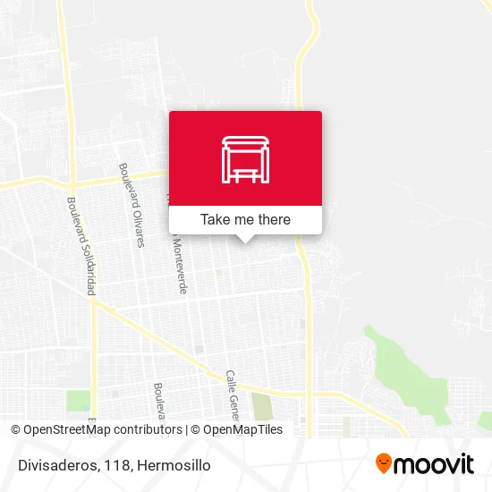 Divisaderos, 118 map