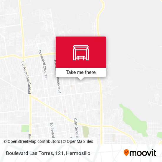 Boulevard Las Torres, 121 map