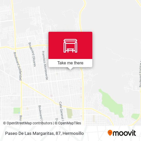 Paseo De Las Margaritas, 87 map