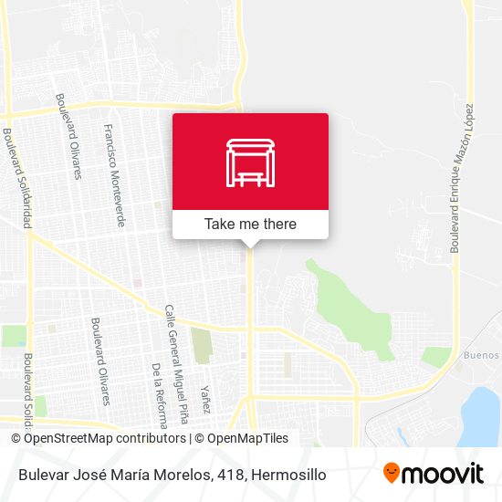 Bulevar José María Morelos, 418 map