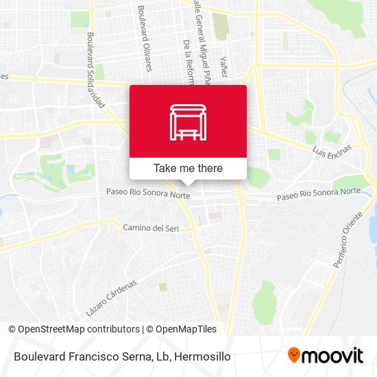Boulevard Francisco Serna, Lb map