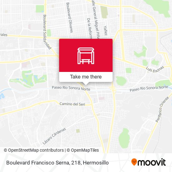 Boulevard Francisco Serna, 218 map