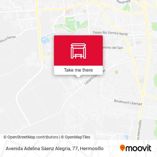 Mapa de Avenida Adelina Sáenz Alegría, 77
