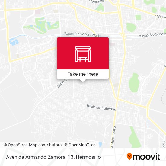 Mapa de Avenida Armando Zamora, 13