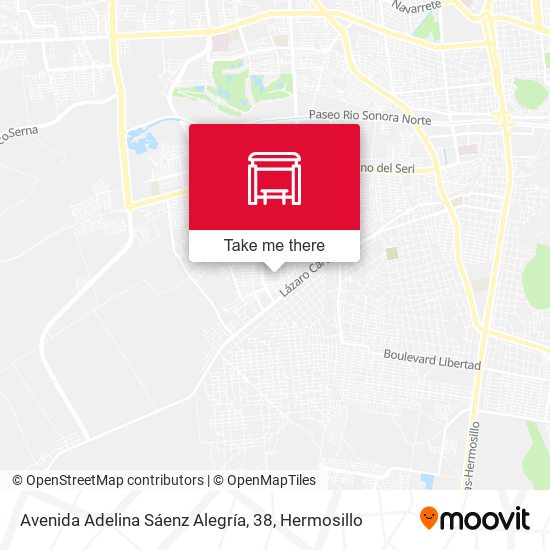 Mapa de Avenida Adelina Sáenz Alegría, 38