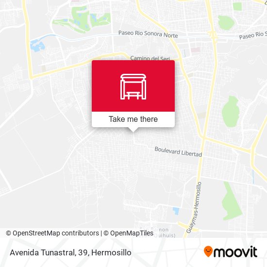 Avenida Tunastral, 39 map