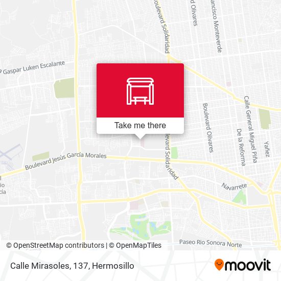 Mapa de Calle Mirasoles, 137