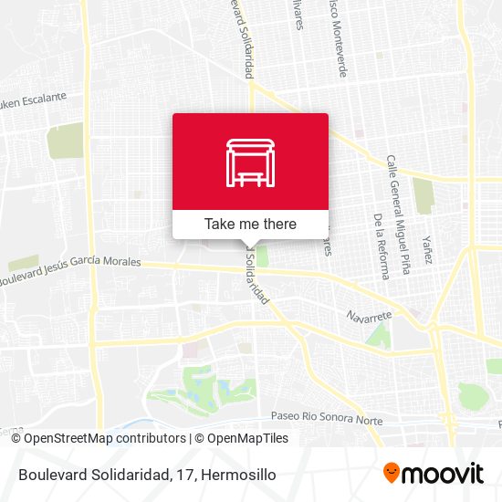 Boulevard Solidaridad, 17 map