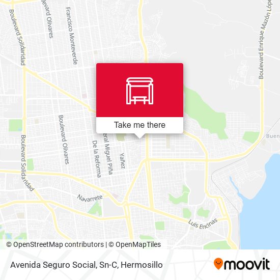 Mapa de Avenida Seguro Social, Sn-C