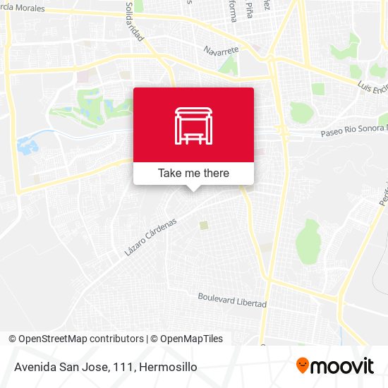 Avenida San Jose, 111 map