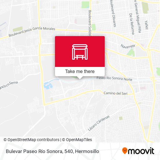 Mapa de Bulevar Paseo Río Sonora, 540