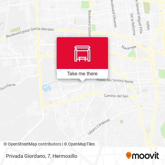 Mapa de Privada Giordano, 7