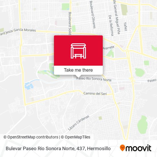 Mapa de Bulevar Paseo Río Sonora Norte, 437