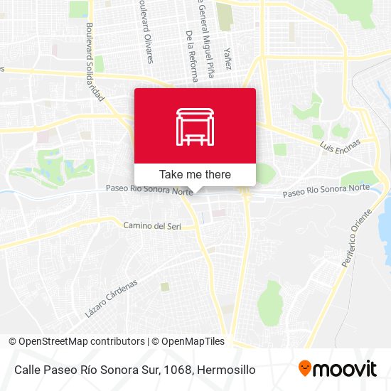 Calle Paseo Río Sonora Sur, 1068 map