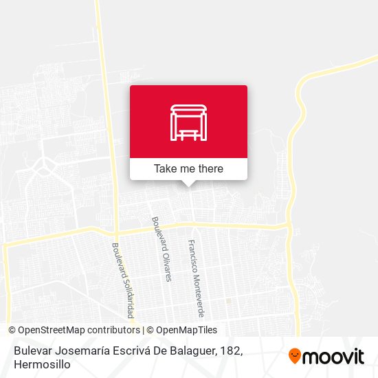 Bulevar Josemaría Escrivá De Balaguer, 182 map