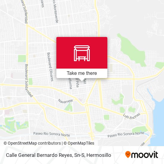 Mapa de Calle General Bernardo Reyes, Sn-S