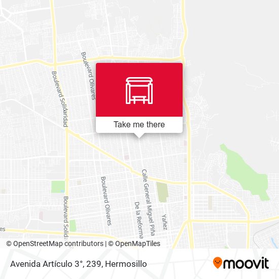 Avenida Artículo 3°, 239 map
