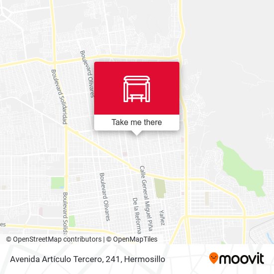 Avenida Artículo Tercero, 241 map