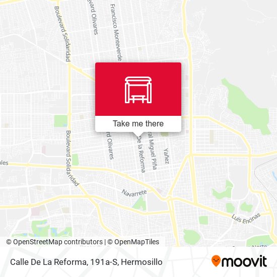 Mapa de Calle De La Reforma, 191a-S