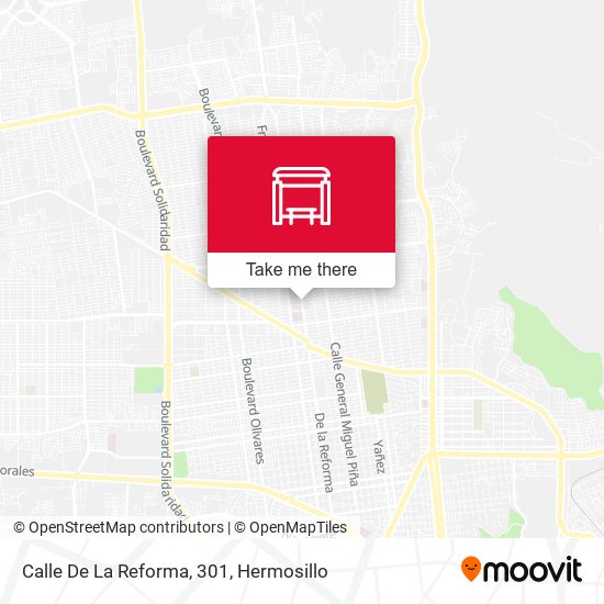 Calle De La Reforma, 301 map