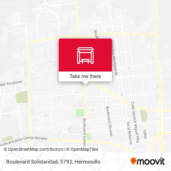 Mapa de Boulevard Solidaridad, 5792