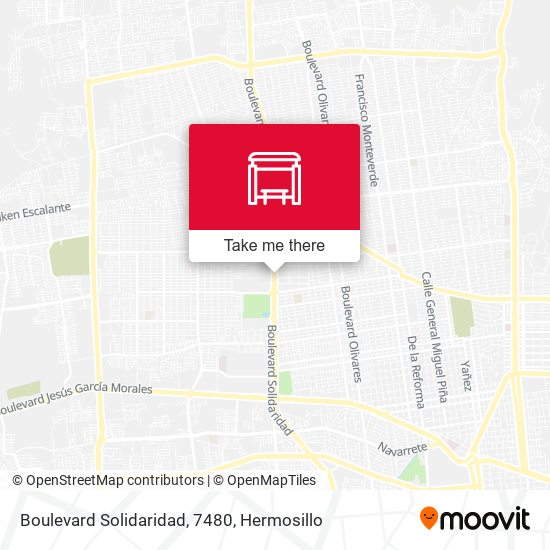 Mapa de Boulevard Solidaridad, 7480