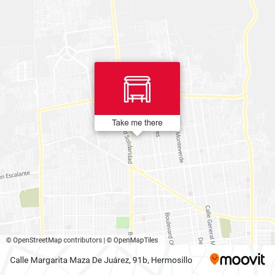 Mapa de Calle Margarita Maza De Juárez, 91b