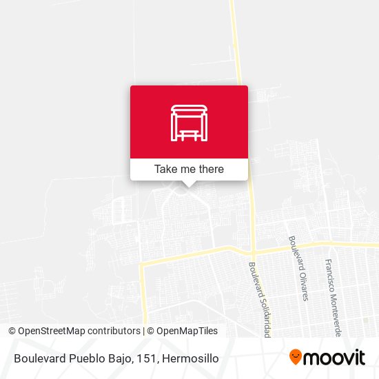 Boulevard Pueblo Bajo, 151 map