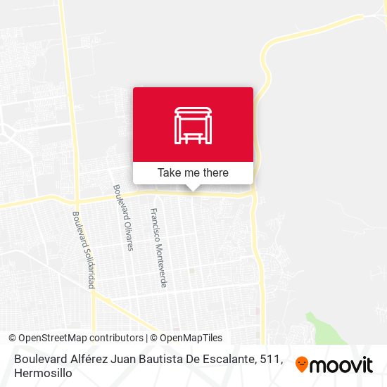 Boulevard Alférez Juan Bautista De Escalante, 511 map