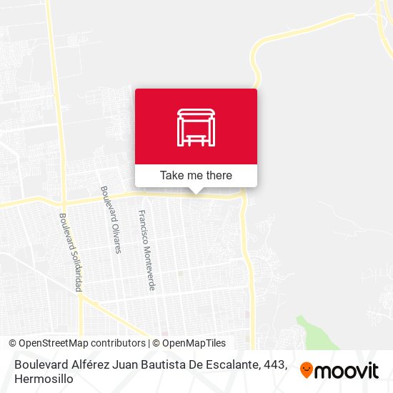 Mapa de Boulevard Alférez Juan Bautista De Escalante, 443