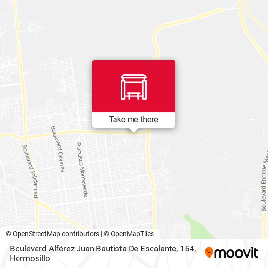 Boulevard Alférez Juan Bautista De Escalante, 154 map