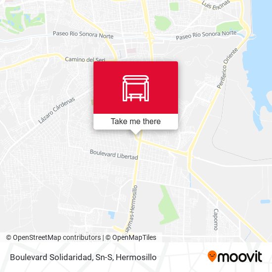 Boulevard Solidaridad, Sn-S map
