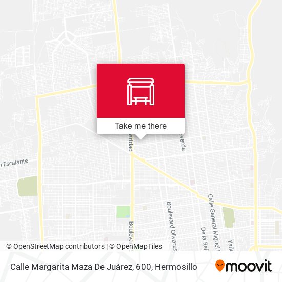 Mapa de Calle Margarita Maza De Juárez, 600