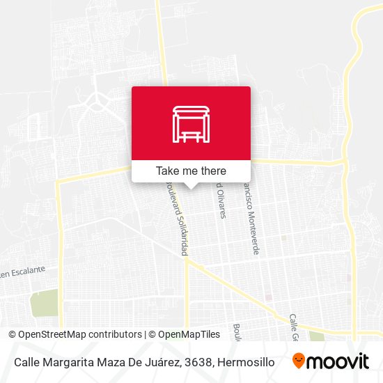 Calle Margarita Maza De Juárez, 3638 map