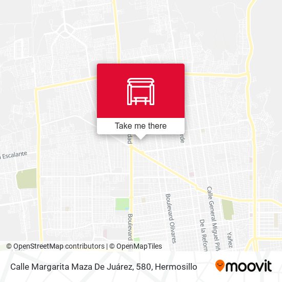 Calle Margarita Maza De Juárez, 580 map