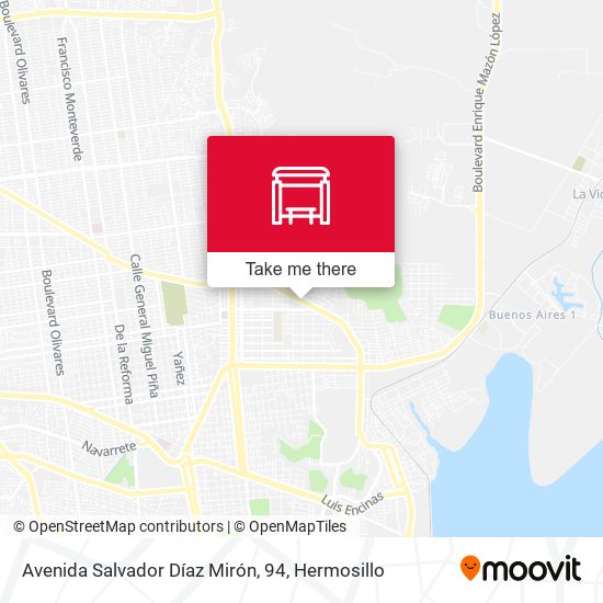 Avenida Salvador Díaz Mirón, 94 map