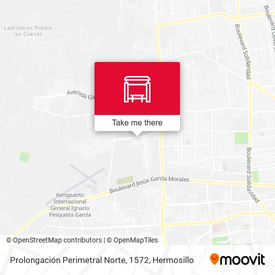 Prolongación Perimetral Norte, 1572 map